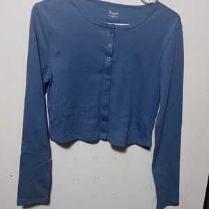 New No boundaries girls button down cardigan size L(12-14)